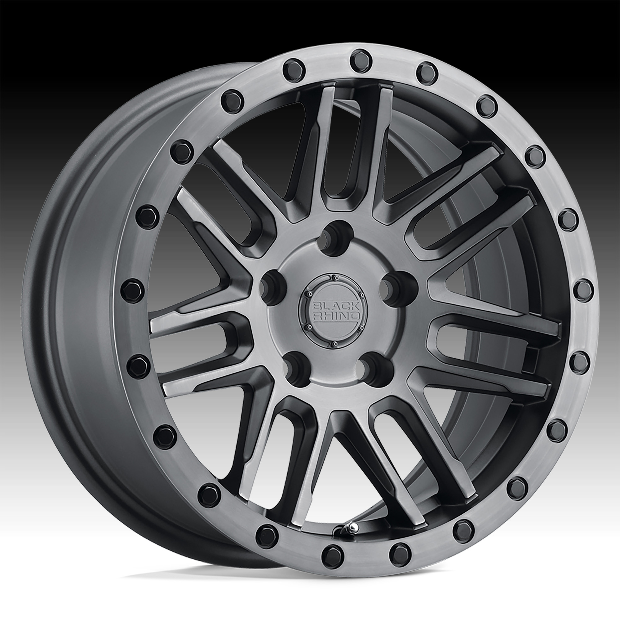 Black Rhino Arches Brushed Gunmetal Custom Truck Wheels - Arches